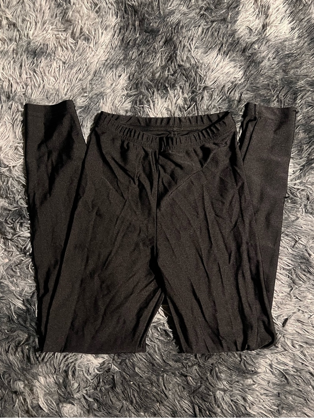 Black American Apparel high waisted Shiny leggings with elastic waistband